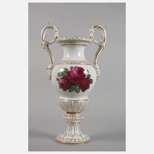 Meissen Prunkvase "Rote Rose"
