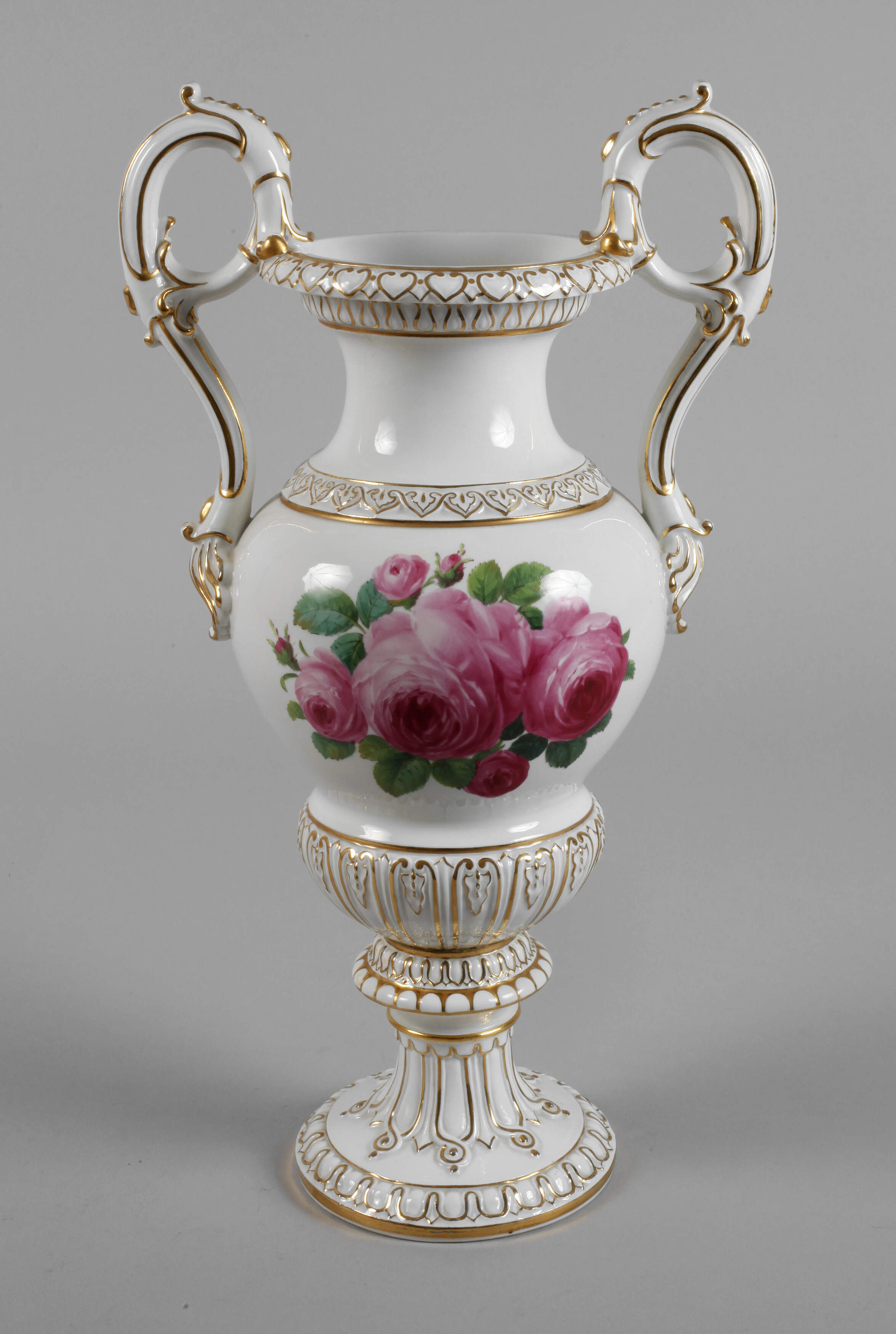 Meissen Prunkvase "Rote Rose"