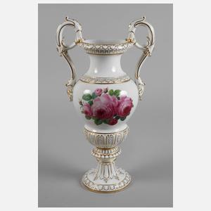 Meissen Prunkvase "Rote Rose"