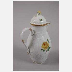 Meissen Mokkaservice "Gelbe Rose"