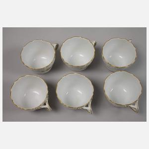Meissen Mokkaservice "Gelbe Rose"