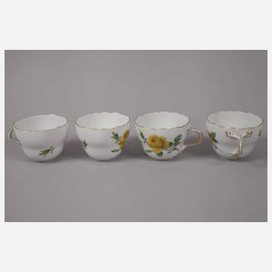 Meissen Kaffeeservice "Gelbe Rose"