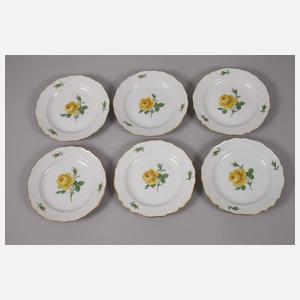 Meissen Kaffeeservice "Gelbe Rose"