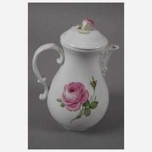 Meissen vier Serviceteile "Rote Rose"