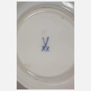 Meissen Mokka-Restservice "Rote Rose"