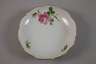 Meissen Anbietplatte und zwei Schalen "Rote Rose"