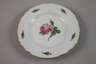Meissen sieben Kuchenteller "Rote Rose"