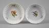 Meissen zwei Fächerschalen "Blume 1"