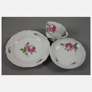 Meissen Kaffeeservice "Rote Rose"