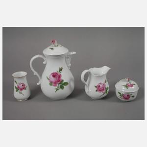 Meissen Kaffeeservice "Rote Rose"
