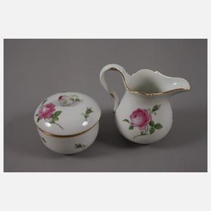 Meissen Kaffee-/Teeservice "Rote Rose"