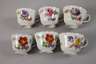 Meissen sechs Kaffeegedecke "Blume 3"