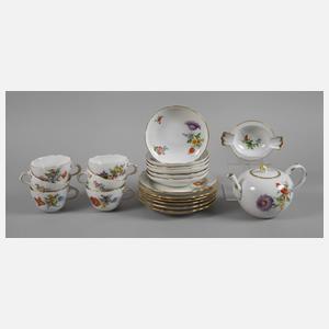 Meissen Teeservice "Blumenbukett schräg"
