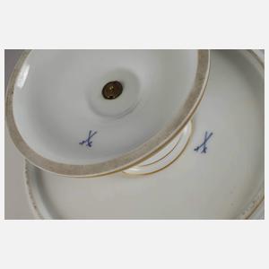 Meissen Tortenplatte "Blumen und Insekten"