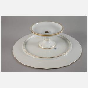 Meissen Tortenplatte "Blumen und Insekten"