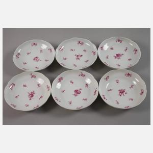 Meissen Kaffeeservice Streublümchendekor purpur