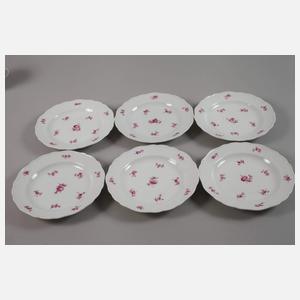 Meissen Kaffeeservice Streublümchendekor purpur