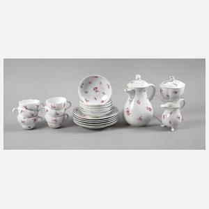 Meissen Kaffeeservice Streublümchendekor purpur