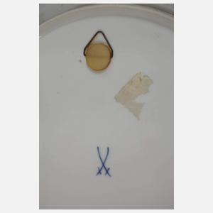 Meissen Mokkaservice und Wandteller "Mingdrache"