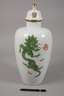 Meissen große Deckelvase "Grüner Mingdrache"