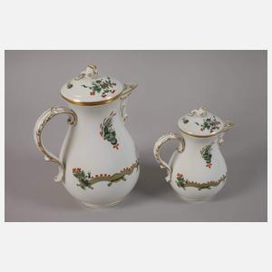 Meissen Mokkaservice "Reicher Drache"