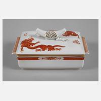 Meissen Deckeldose "Roter Mingdrache"111