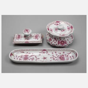 Meissen Schreibgarnitur "Indische Malerei"