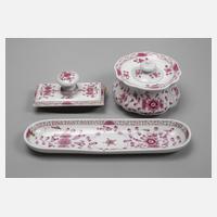 Meissen Schreibgarnitur "Indische Malerei"111