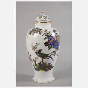 Meissen Deckelvase Indischmalerei