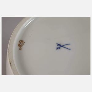 Meissen große Deckelvase Indischmalerei
