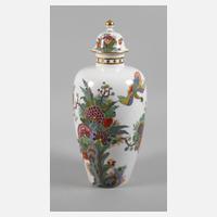 Meissen große Deckelvase Indischmalerei111