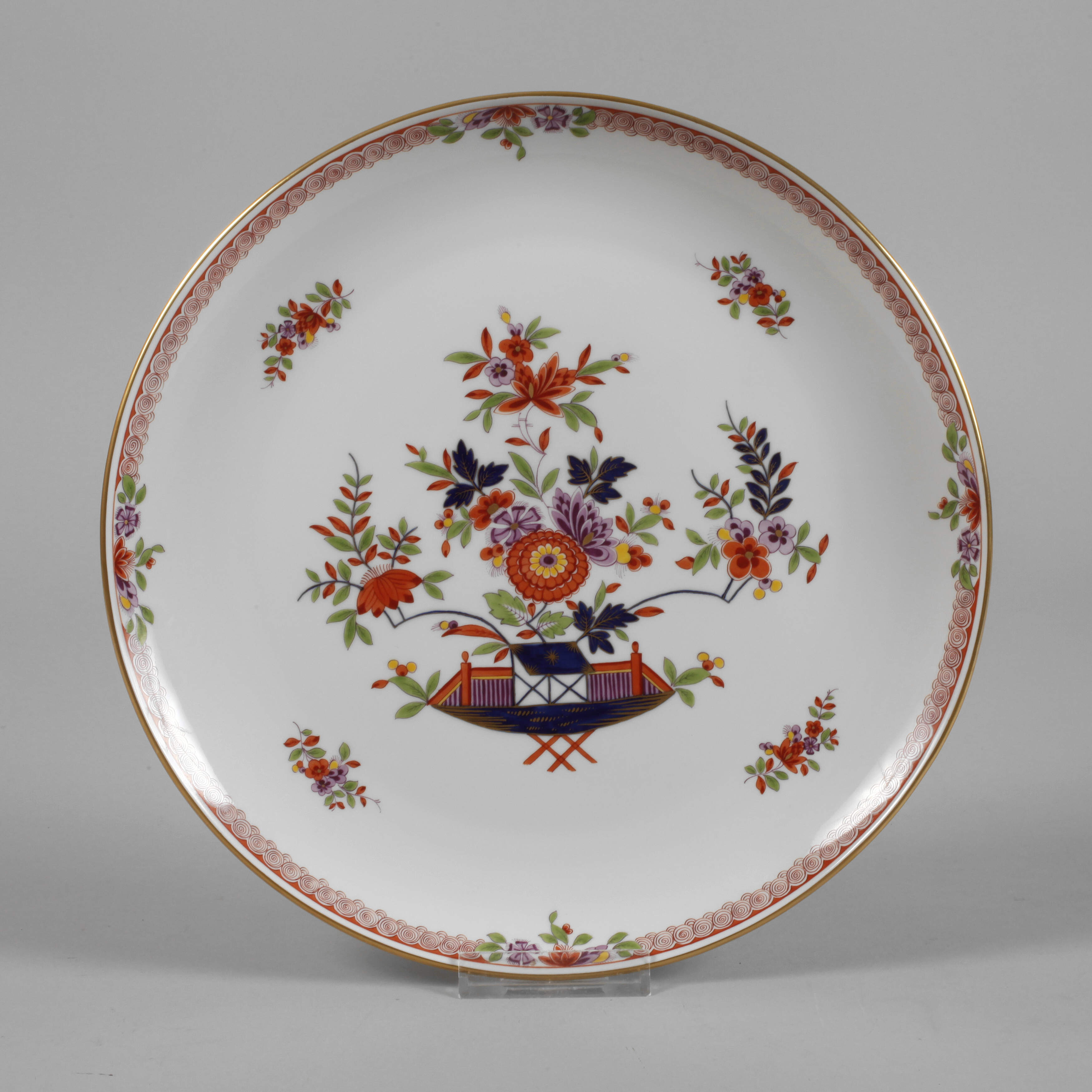 Meissen Kuchenplatte Kakiemondekor