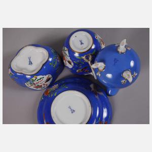 Meissen vier Teile Kakiemondekor