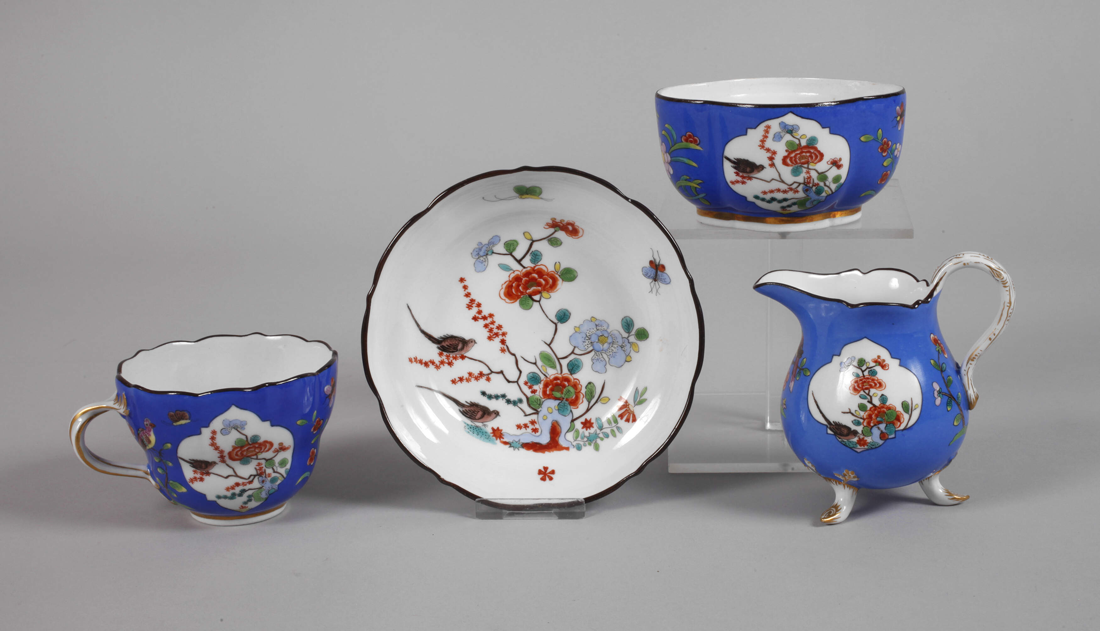 Meissen vier Teile Kakiemondekor