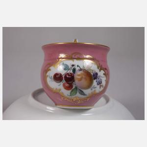 Meissen Konvolut Mokkatassen Purpurdekor