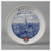 Meissen Wandteller Ansicht "Meerane"111