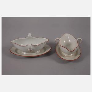 Meissen umfangreiches Speiseservice "Korallenrand"