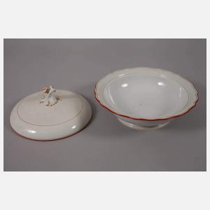 Meissen umfangreiches Speiseservice "Korallenrand"