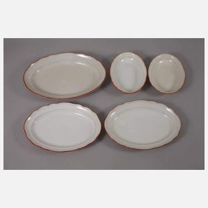 Meissen umfangreiches Speiseservice "Korallenrand"