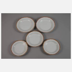 Meissen umfangreiches Tête-à-Tête "Korallenrand"