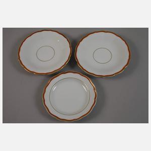 Meissen umfangreiches Tête-à-Tête "Korallenrand"