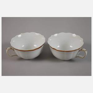 Meissen umfangreiches Tête-à-Tête "Korallenrand"