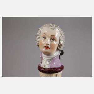 Meissen Figurenkorken "Jüngling mit Zopfschleife"