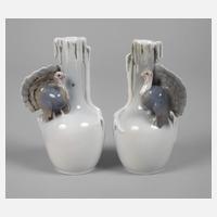 Metzler & Ortloff Ilmenau Paar Truthahnvasen111