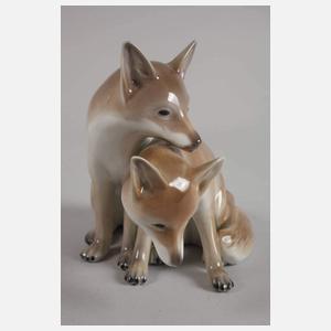 Rörstrand Schweden "Zwei Füchse"