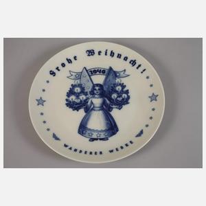 Rosenthal Weihnachtsteller "Wanderer Werke"