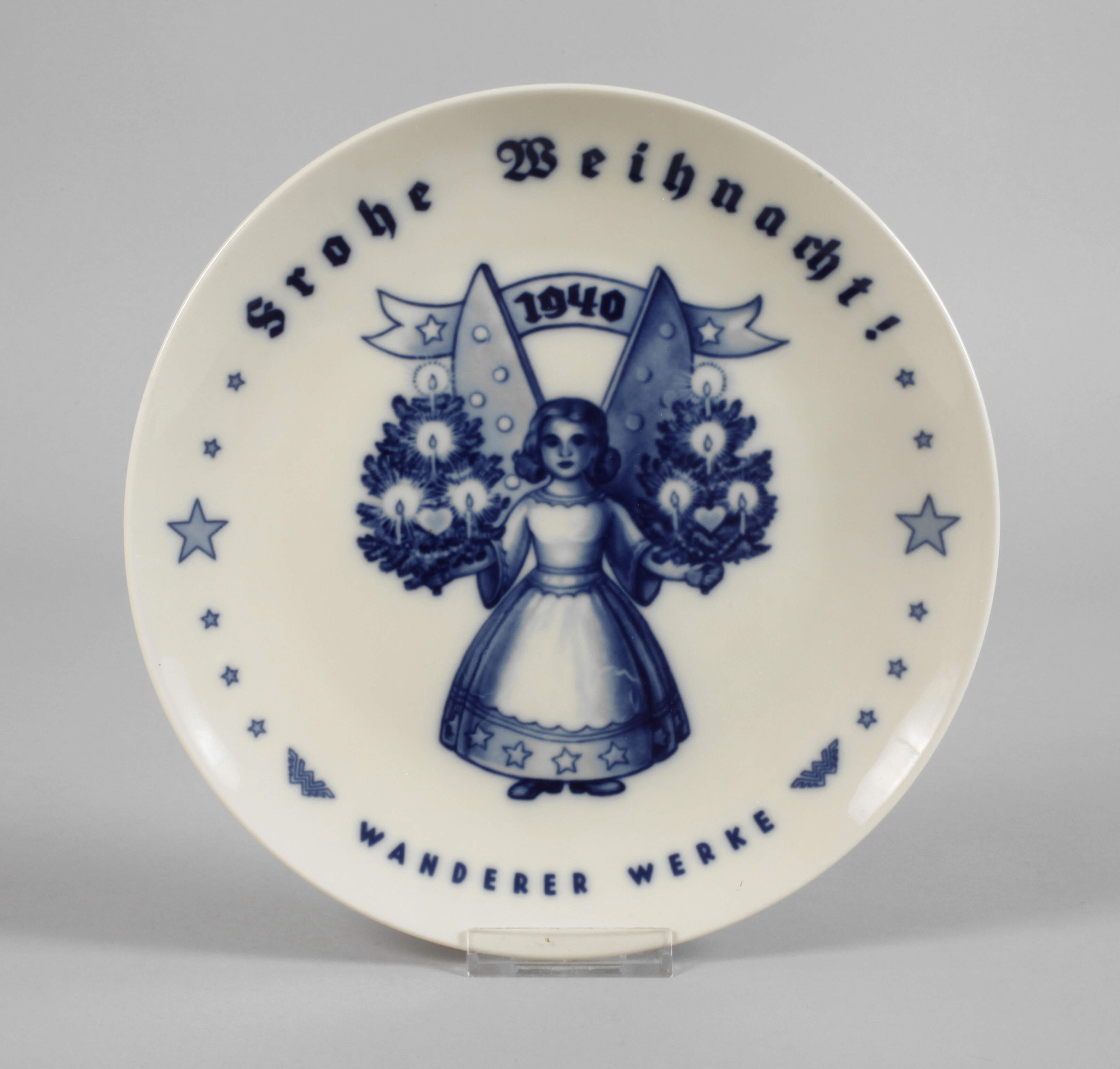 Rosenthal Weihnachtsteller "Wanderer Werke"