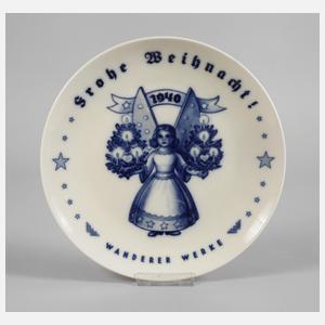 Rosenthal Weihnachtsteller "Wanderer Werke"