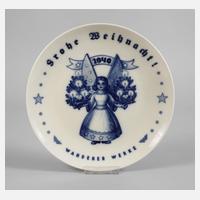 Rosenthal Weihnachtsteller "Wanderer Werke"111