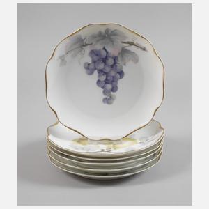 Rosenthal sechs Obstteller